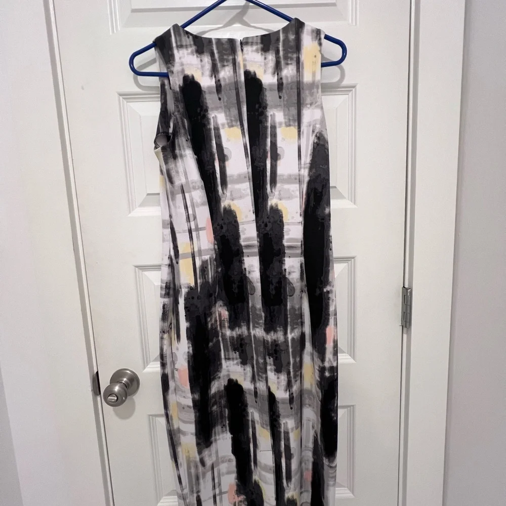 Cato Black and White Sleeveless Sheath Dress - Picture 2 of 3
